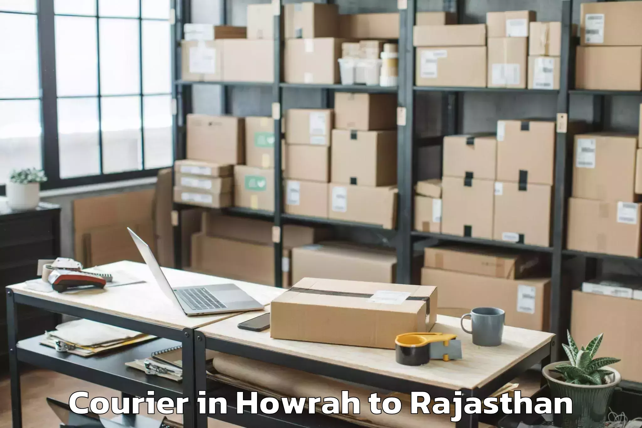 Easy Howrah to Rajasthan University Of Health Courier Booking